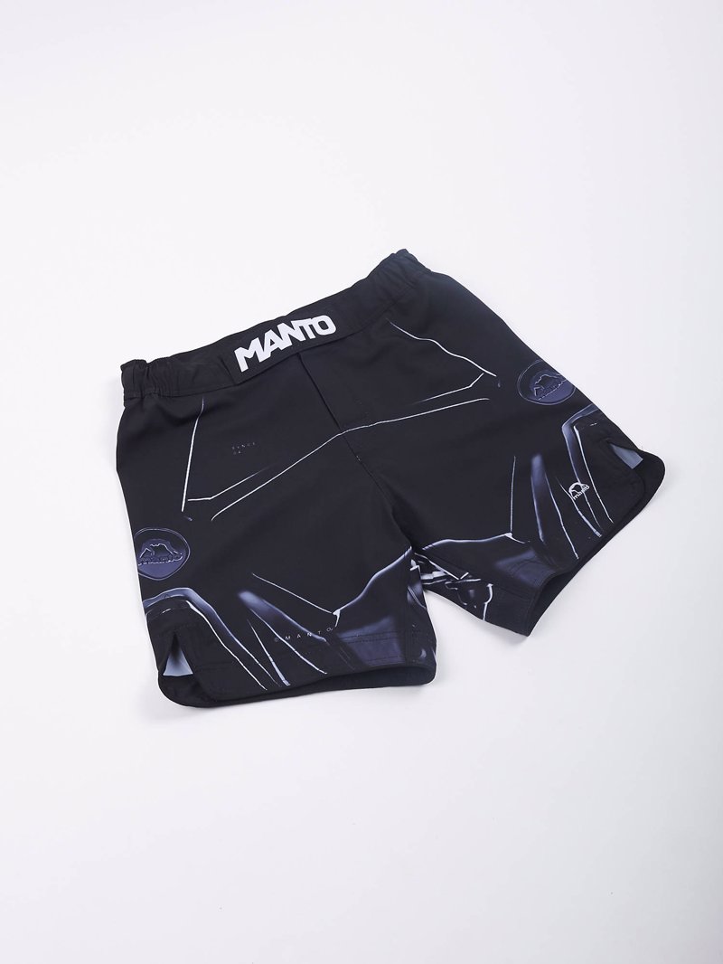 MANTO MACHINE FIGHT SHORTS-black